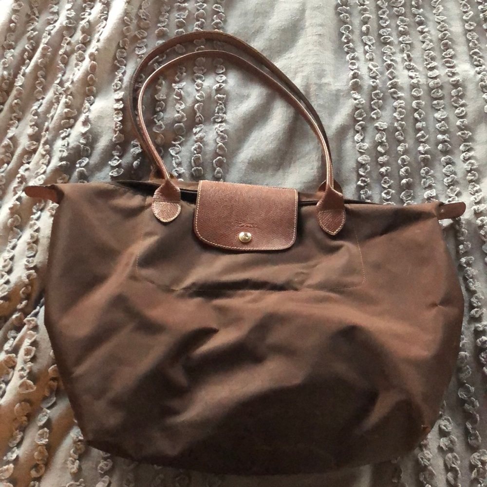 Brown Longchamp tote